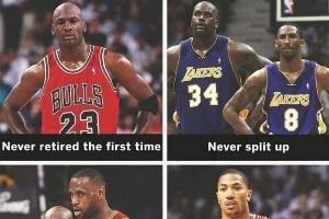 平行世界4選1？喬丹3連冠后沒(méi)退休/OK沒(méi)解體/詹科決賽見(jiàn)/羅斯健康