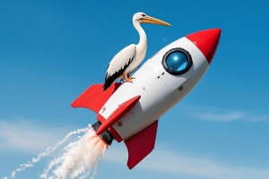 【AI繪畫】??火箭大勝鵜鶘：帶上你去太空旅游~