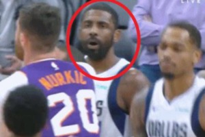 你一巴掌我一拳就打起來(lái)了！??歐文一直抱著球有丶不知所措