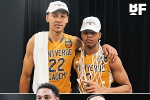 蒙特沃德學(xué)院隊(duì)友重聚！西蒙斯和拉塞爾高中之后再度成為隊(duì)友