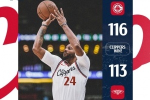 厥功至偉！快船曬出本場(chǎng)贏球海報(bào) 鮑威爾成為封面人物