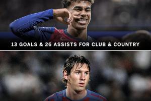 起點(diǎn)夠高！亞馬爾17歲造39球身價(jià)1.8億歐，同齡梅西2次首發(fā)C羅0次