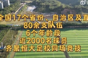 2025恒大足校“冬訓(xùn)杯”即將開(kāi)賽，全國(guó)80余支隊(duì)伍近2000球員參賽