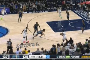 沒火??愛德華茲連續(xù)2次絕殺三分不中！森林狼憾負(fù)灰熊