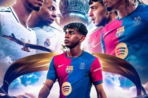 巴薩西超杯決賽海報(bào)：亞馬爾C位，佩德里、拉菲pk貝林、姆巴佩