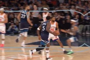 場均1帥球？??愛德華茲持球過掉布倫森 閃身滑翔上演折疊炸扣