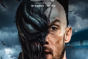 創(chuàng)意滿分！萊加內(nèi)斯發(fā)布對(duì)陣馬競(jìng)海報(bào)：毒液對(duì)抗小蜘蛛