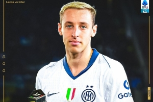 勝利開(kāi)瓶器！意甲官方：弗拉泰西當(dāng)選國(guó)米4-0萊切全場(chǎng)最佳球員