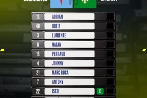 首秀曾當選全場最佳，安東尼連場代表貝蒂斯首發(fā)出戰(zhàn)