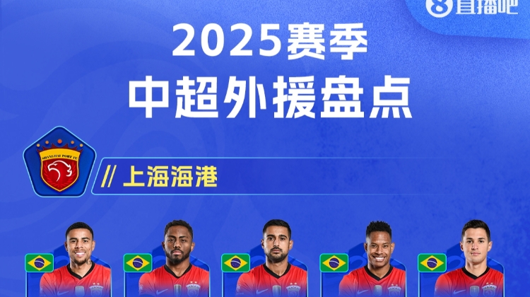 【直播吧】2025中超外援盤點(diǎn)：后奧斯卡時(shí)代16隊(duì)哪家外援最強(qiáng)？