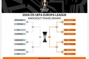 歐聯(lián)16強(qiáng)戰(zhàn)首回合賽程：3月7日1:45皇社vs曼聯(lián)，4點(diǎn)羅馬vs畢巴