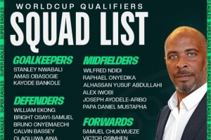 尼日利亞世預(yù)賽名單：奧斯梅恩、盧克曼、伊沃比、博尼法斯在列