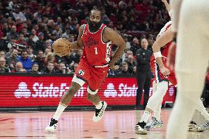 賽季至今哈登35次單場5+失誤 聯(lián)盟最多