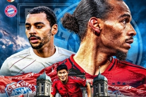 劍指三分！拜仁發(fā)布客戰(zhàn)奧格斯堡海報(bào)：薩內(nèi)、金玟哉出鏡