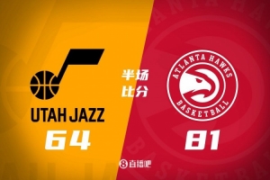 ??瘋狂進(jìn)攻！老鷹半場(chǎng)5人上雙&轟81分領(lǐng)先爵士17分 喬治22分