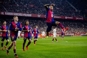 每體賽后巴薩評(píng)分：萊萬(wàn)6分亞馬爾6分，拉菲尼亞7分孔德7分