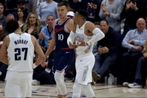 掘金贏下第七戰(zhàn)，威少焚別快船