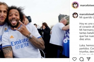 馬塞洛社媒致敬莫德里奇：你永遠是傳奇，感謝你教會我很多