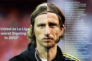 “我對皇馬球迷唯一的要求，就是給莫德里奇時間”——穆里尼奧