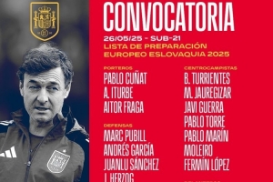 西班牙U21名單；杰拉德-馬丁、費(fèi)爾明、托雷、拉法-馬林在列