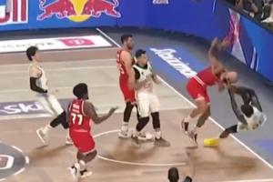 ??NBA舊將擱歐洲干起來了！納恩兇狠犯規(guī)富尼耶 險釀大規(guī)模沖突