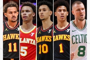 戰(zhàn)力如何??老鷹潛在首發(fā)：吹楊+丹尼爾斯+里薩謝+J-約翰遜+波津