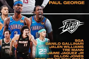 一切的開(kāi)始??6年前的今天 快船大出血9換1喬治為雷霆奪冠奠基