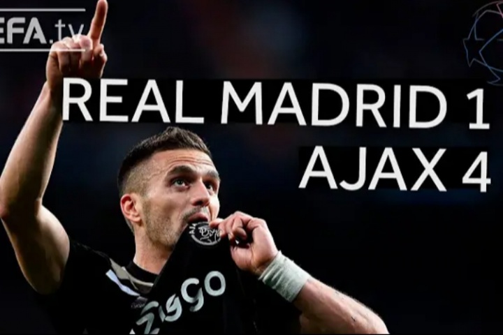 滕哈赫成名作！19年歐冠，舍內(nèi)轟世界波 阿賈克斯4-1大勝皇馬晉級