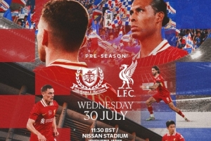利物浦發(fā)布日本熱身賽海報：遠藤航、范迪克、維爾茨、索博出鏡