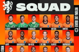 荷蘭世預(yù)賽名單：范迪克領(lǐng)銜，德容、德里赫特、德佩在列