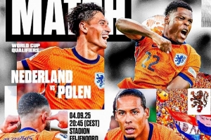 荷蘭隊發(fā)布世預(yù)賽海報：范迪克、賴因德斯、鄧弗里斯、德佩出鏡