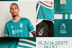 利物浦發(fā)布客戰(zhàn)伯恩利海報：范迪克身穿第三球衣出鏡