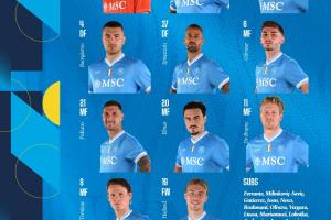 那不勒斯首發(fā)：德布勞內、麥克托米奈領銜，霍伊倫、吉爾莫出戰(zhàn)