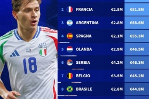 意甲球員薪資盤點：意大利球員總薪資最高，塞爾維亞平均年薪最高