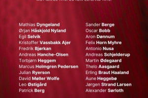 挪威新一期大名單：哈蘭德、厄德高領(lǐng)銜，索爾洛特、拉爾森入選