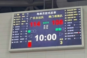 熱身賽：賀希寧22分焦泊喬14分 廣東全運男籃輕取中國澳門黑熊