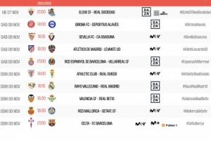 西甲第12輪賽程：11月9日巴列卡諾vs皇馬，11月10日塞爾塔vs巴薩