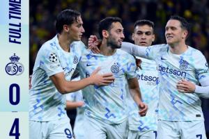 歐冠僅國米勝！意甲7隊歐戰(zhàn)3勝1平3負(fù)，拿波里慘敗尤文羅馬均告負(fù)