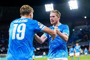 焦點戰(zhàn)！進球網(wǎng)：德布勞內(nèi)對國米不太可能踢偽9，內(nèi)雷斯或首發(fā)