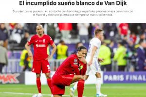 阿斯：范戴克今夏曾極力爭取轉(zhuǎn)會(huì)皇馬，但皇馬拒絕了這一選擇