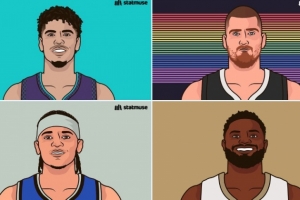 全能選手！約老師&字母哥&錫安等6人領(lǐng)銜各自隊(duì)內(nèi)得分&籃板&助攻