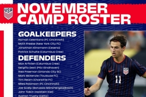 美國隊名單：巴洛貢、阿隆森、德斯特在列，未征召普利西奇