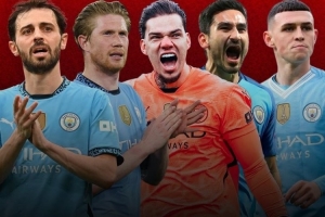 瓜迪奧拉麾下曼城球員出場榜：B席421場居首，丁丁、福登在列