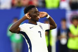 2球1助！薩卡近3次為英格蘭出場(chǎng)皆參與進(jìn)球