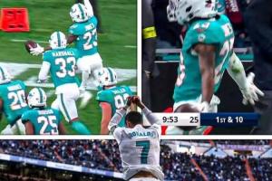 伯納烏再現(xiàn)C羅Siu慶祝！NFL西班牙賽，球員與伯納烏球迷激情同Siu