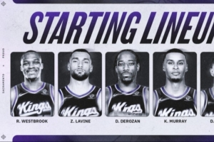 基根·穆雷復出第二場重返首發(fā)陣容 搭威少、德羅贊、拉文、尤班