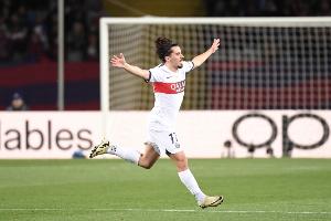 歐冠正賽單場打進(jìn)3球，維蒂尼亞是巴黎隊史中場球員首人