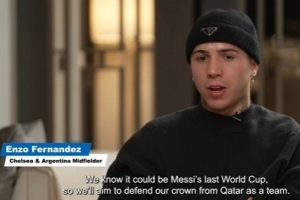 恩佐：明年可能是梅西的最后一屆世界杯 我夢想成為阿根廷隊長