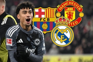 標(biāo)價7000萬歐！記者：皇馬、巴薩、曼聯(lián)有意22歲法蘭克福后衛(wèi)布朗