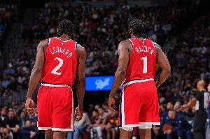 今天在萊昂納德上場但是哈登沒上的時(shí)間里 快船贏了33分！